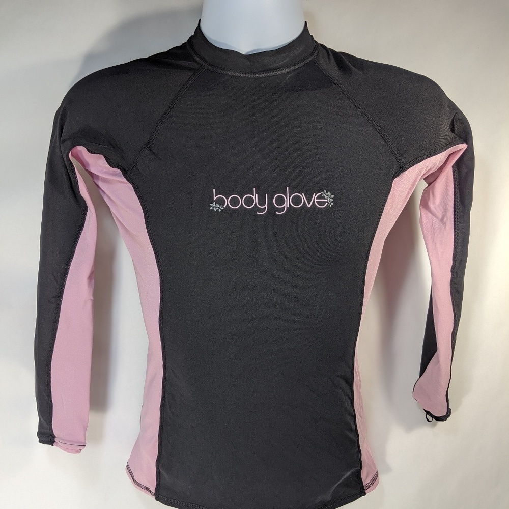 Body Glove Womens Surfing Top Large Black Pink